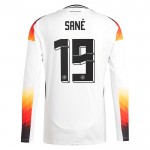 Günstige Fußballtrikots Deutschland Sane 19 Heimtrikot EURO 2024 Langarm